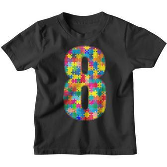 8 Years Old Gifts 8Th Birthday Autism Insert For Boy Girl Youth T-shirt - Thegiftio UK