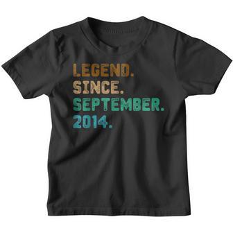 8 Years Old Gifts Legend Since September 2014 8Th Birthday V18 Youth T-shirt - Thegiftio UK