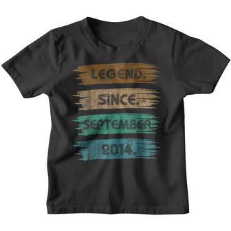 8 Years Old Gifts Legend Since September 2014 8Th Birthday V21 Youth T-shirt - Thegiftio UK