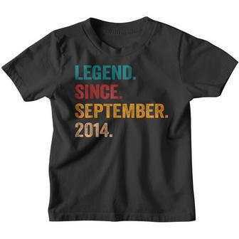 8 Years Old Gifts Legend Since September 2014 8Th Birthday V25 Youth T-shirt - Thegiftio UK