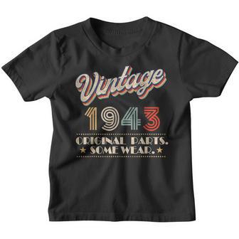 80 Years Old Vintage 1943 Limited Edition 80Th Birthday Gift Youth T-shirt - Thegiftio UK