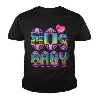 80S Baby 80S Retro Heart Women Girls Cute Youth T-shirt - Thegiftio UK