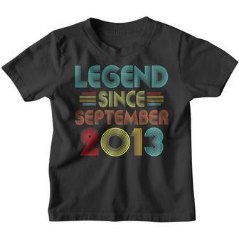 9 Years Old Gifts Legend Since September 2013 9Th Birthday V20 Youth T-shirt - Thegiftio UK