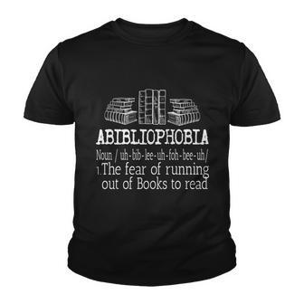 Abibliophobia Book Lover Design For Readers Cool Gift Youth T-shirt - Monsterry CA