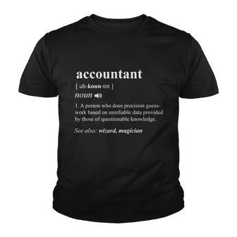 Accountant Definition Noun Accounting Major Cpa Funny Funny Gift Youth T-shirt - Monsterry UK