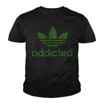 Addicted Weed Logo Tshirt Youth T-shirt - Monsterry