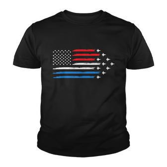Air Force Us Veterans 4Th Of July Shirt American Flag Youth T-shirt - Monsterry