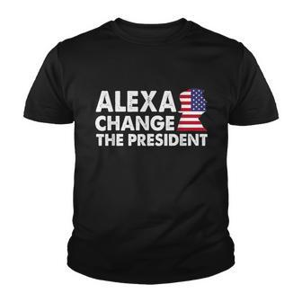 Alexa Change The President Funny Anti Joe Biden Tshirt Youth T-shirt - Monsterry DE