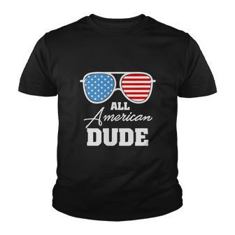 All American Dude 4Th Of July Independence Youth T-shirt - Monsterry