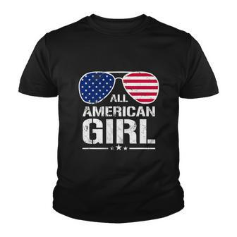 All American Girl 4Th Of July Independence Youth T-shirt - Monsterry AU
