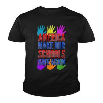 America Make Our Schools Safe Again Tshirt Youth T-shirt - Monsterry DE