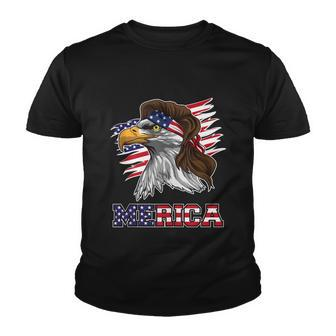 American Bald Eagle Mullet 4Th Of July Funny Usa Patriotic Meaningful Gift Youth T-shirt - Monsterry UK