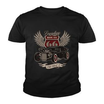 American Hot Rod On Dark Youth T-shirt - Monsterry