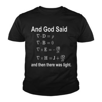 And God Said Formula Tshirt Youth T-shirt - Monsterry UK