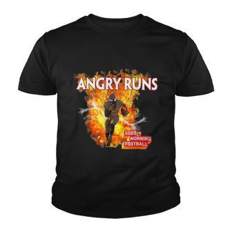 Angry Runs Good Morning Football Sport Lover Football Fan V2 Youth T-shirt - Thegiftio UK