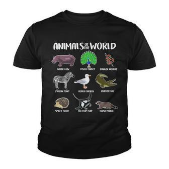 Animals Of The World Tshirt Youth T-shirt - Monsterry