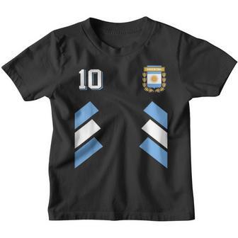 Argentina Soccer Argentinian Football Retro 10 Jersey Youth T-shirt - Thegiftio UK