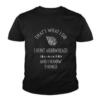 Arrowhead Hunter Artifact Hunting Collecting Archery Meaningful Gift Youth T-shirt - Monsterry DE