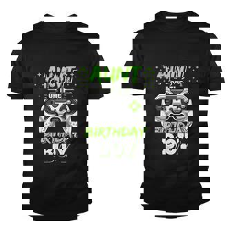 Aunt Of The Birthday Boy Matching Video Game Birthday Gift Graphic Design Printed Casual Daily Basic Youth T-shirt - Thegiftio UK