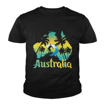 Australia Surfing Summer Vacation Surf Youth T-shirt - Monsterry AU