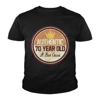 Authentic 70 Year Old Classic 70Th Birthday Youth T-shirt - Monsterry UK