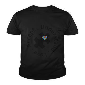 Autism Accpet Understand Love Autism Awareness Youth T-shirt - Thegiftio UK