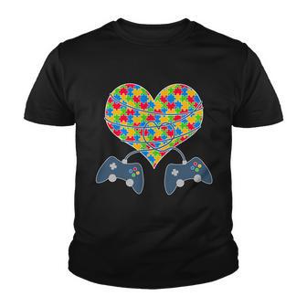 Autism Awareness Gamer Love Youth T-shirt - Monsterry DE