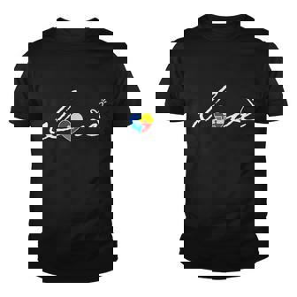 Autism Awareness Puzzle Piece Heart Youth T-shirt - Monsterry