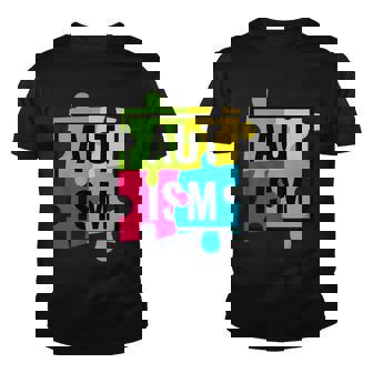 Autism Awareness Puzzle Pieces Tshirt Youth T-shirt - Monsterry