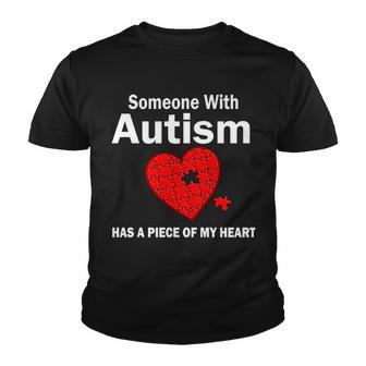 Autism Has A Piece Of My Heart Tshirt Youth T-shirt - Monsterry UK