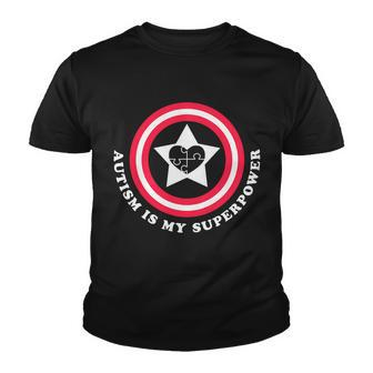 Autism Is My Superpower Tshirt Youth T-shirt - Monsterry