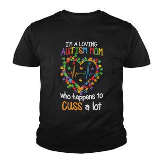 Autism Mom Autism Heart Autism Puzzle Youth T-shirt - Thegiftio UK