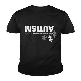 Autism Seeing The World From A Different Angle V2 Youth T-shirt - Monsterry