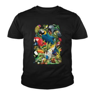 Avian World Wild Birds Parrots Tshirt Youth T-shirt - Monsterry AU