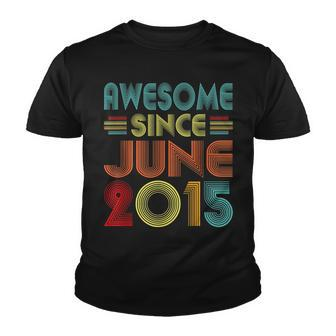 Awesome Since June 2015 Vintage 7 Years Old 7Th Birthday Youth T-shirt - Seseable