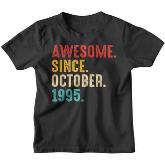 Awesome Since October 1995 27Th Birthday 27 Years Old Youth T-shirt - Thegiftio UK