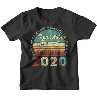 Awesome Since October 2020 2 Years Old 2Nd Birthday Gifts V3 Youth T-shirt - Thegiftio UK