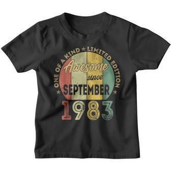 Awesome Since September 1983 39 Years Old Gift 39Th Birthday V2 Youth T-shirt - Thegiftio UK