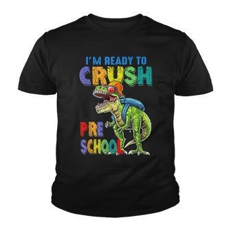 Back To School Dinosaur I Am Ready To Crush Pre School Youth T-shirt - Thegiftio UK