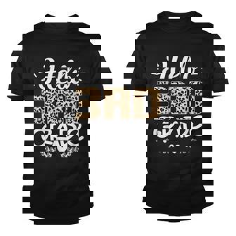 Back To School Hello 3Rd Grade Third Grade Leopard Teacher Youth T-shirt - Seseable