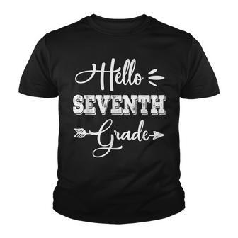 Back To School Hello Seventh Grade Youth T-shirt - Thegiftio UK