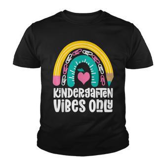 Back To School Rainbow For Girls Kindergarten Vibes Only Youth T-shirt - Thegiftio UK