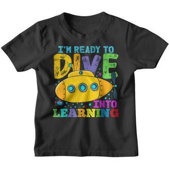 Back To School Submarine Ready To Dive Into Learning Youth T-shirt - Thegiftio UK