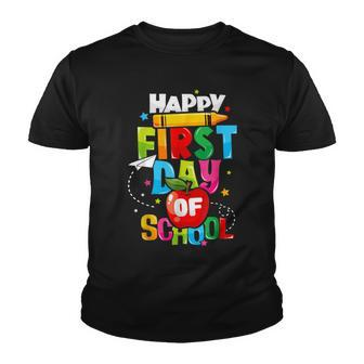 Back To School Teachers Kids Child Happy First Day Of School Youth T-shirt - Seseable