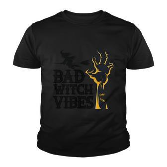 Bad Witch Vibes Halloween Quote V3 Youth T-shirt - Monsterry AU