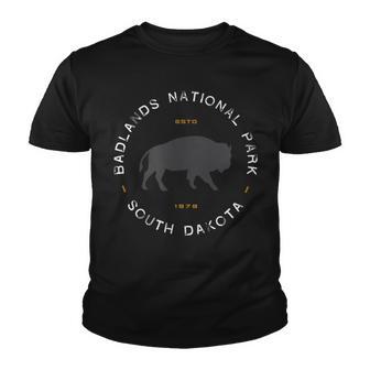 Badlands South Dakota National Park Graphic Youth T-shirt - Thegiftio UK