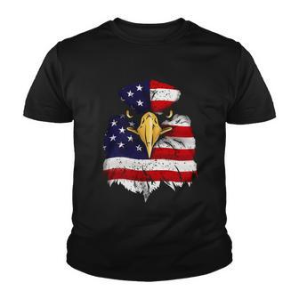 Bald Eagle 4Th Of July American Flag Patriotic Freedom Usa Gift Youth T-shirt - Monsterry AU