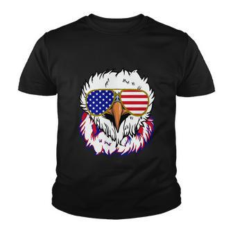 Bald Eagle With Mullet 4Th Of July American Flag Gift Youth T-shirt - Monsterry DE