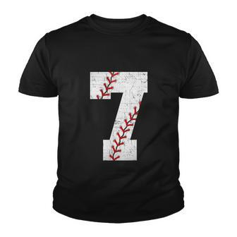 Baseball Softball Lover Seven Years Bday 7Th Birthday Boy Youth T-shirt - Monsterry CA