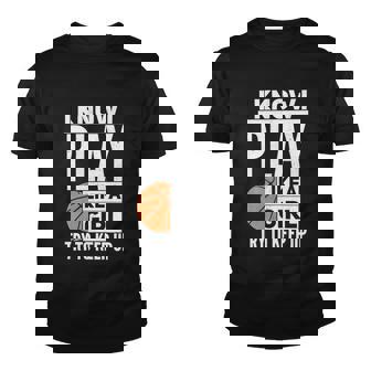 Basketball Girls I Know I Play Like A Girl Try To Keep Up Gift Youth T-shirt - Thegiftio UK